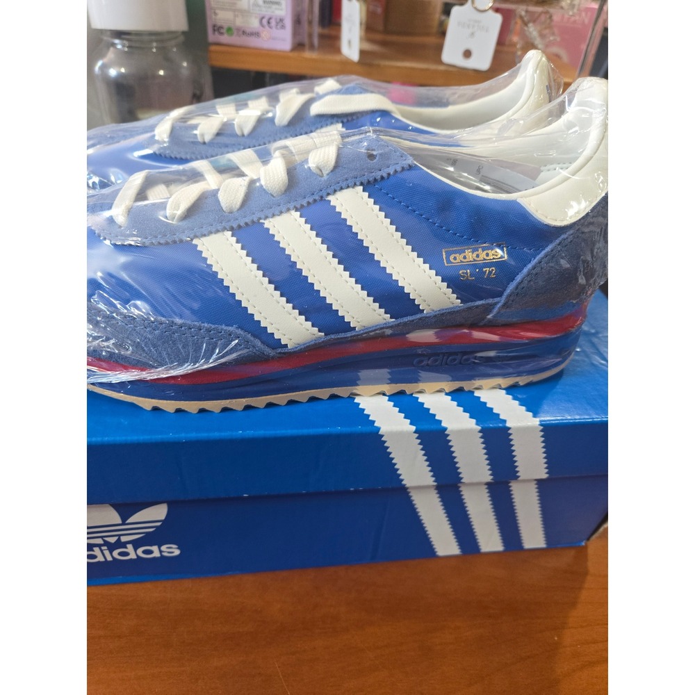 Adidas Originals SL 72 RS J Blue White Red Sneakers JI3088 Kids Size 5.5Y